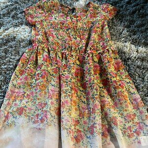 D-Signed Floral Multi-Colored Dress Girls Size Large